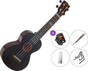 Concert Ukulele Mahalo MH2WTBK SET Transparent Black Concert Ukulele