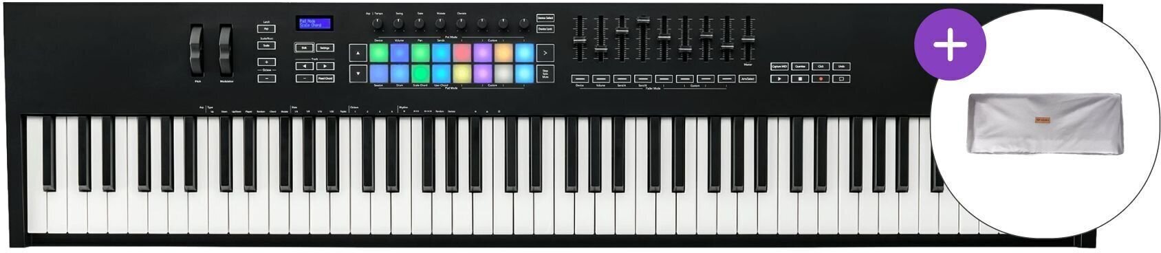 MIDI-Keyboard Novation Launchkey 88 MK3 SET 2 MIDI-Keyboard Black
