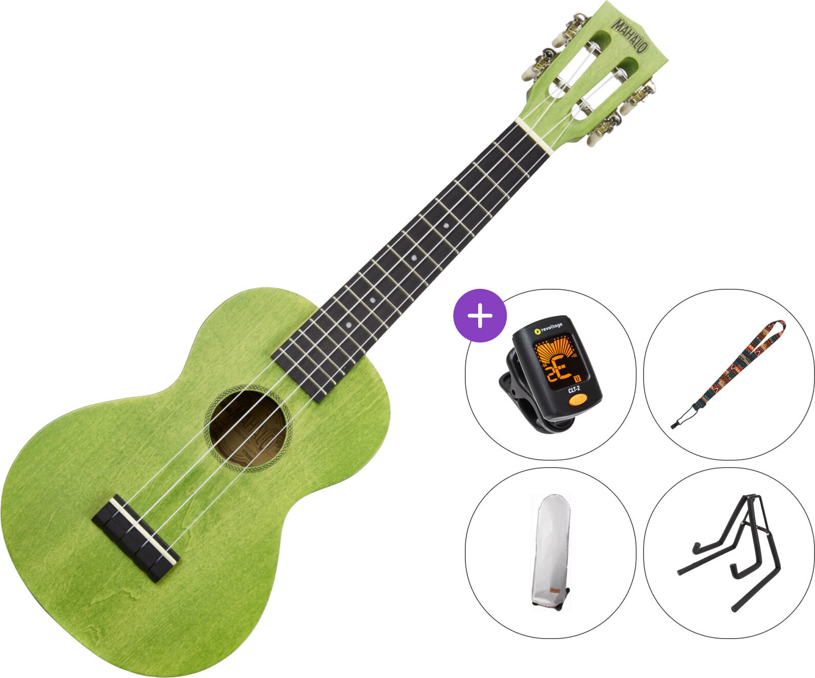Koncertni ukulele Mahalo ML2SG SET Sea Foam Green Koncertni ukulele