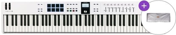 MIDI-Keyboard Arturia KeyLab Essential 88 mk3 SET 2 MIDI-Keyboard White - 1