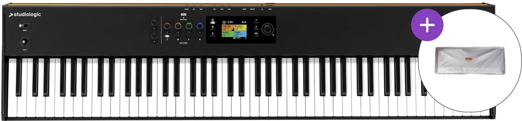 MIDI-Keyboard Studiologic SL88 mk2 SET 2 MIDI-Keyboard Black