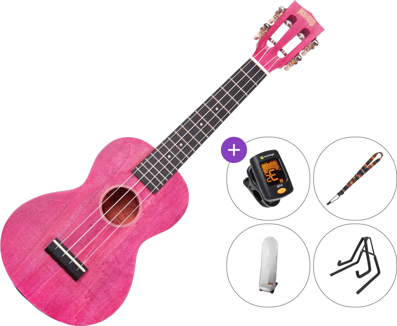 Koncertni ukulele Mahalo ML2BC SET Berry Crush Koncertni ukulele
