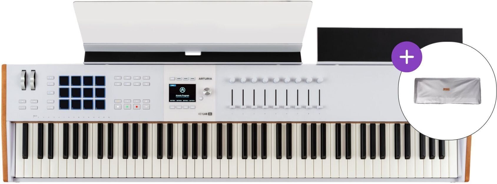 MIDI-Keyboard Arturia KeyLab 88 mk3 SET 2 MIDI-Keyboard White