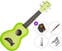 Sopran Ukulele Kala Makala Dolphin SET Green Apple Burst Sopran Ukulele