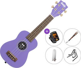 Sopránové ukulele Kala Ukadelic SET Ultra Violet Sopránové ukulele