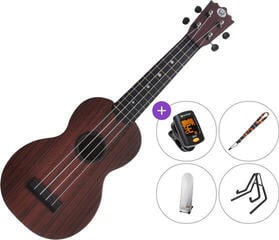 Sopran ukulele Pasadena WU-21W(BK) SET Wood Grain (Black) Sopran ukulele