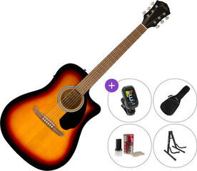 Електро-акустична китара Дреднаут Fender FA-125CE SET 2 Сунбурст Електро-акустична китара Дреднаут