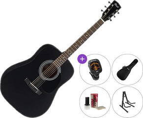 Elektro-akustična Dreadnought Cort AD810E SET 2 Black Satin Elektro-akustična Dreadnought