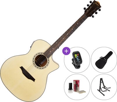 electro-acoustic guitar Bromo BAA2CE SET 2 Natural electro-acoustic guitar - 1