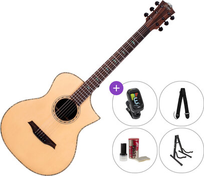 Pozostałe gitary z elektroniką Bromo BAR5CE SET 2 Natural Pozostałe gitary z elektroniką - 1