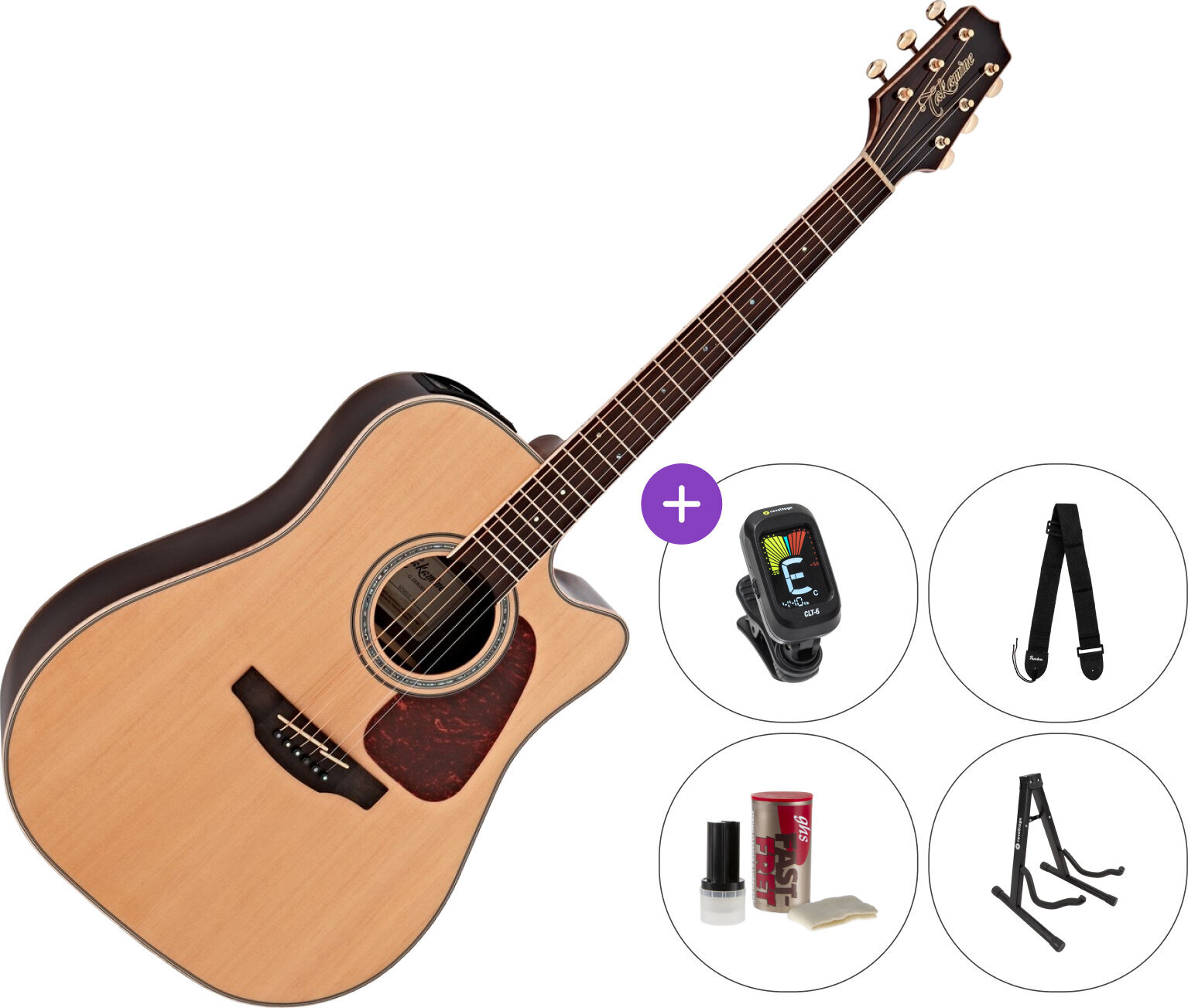guitarra eletroacústica Takamine GD90CE-MD SET 2 Natural guitarra eletroacústica