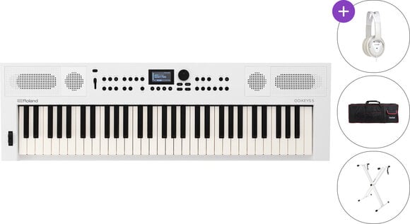 Keyboard mit Touch Response Roland GO:KEYS 5 SET Keyboard mit Touch Response White - 1