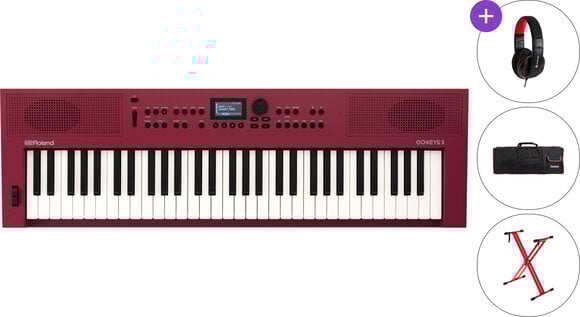 Klavijatura s dinamikom Roland GO:KEYS 3 SET Klavijatura s dinamikom Dark Red - 1