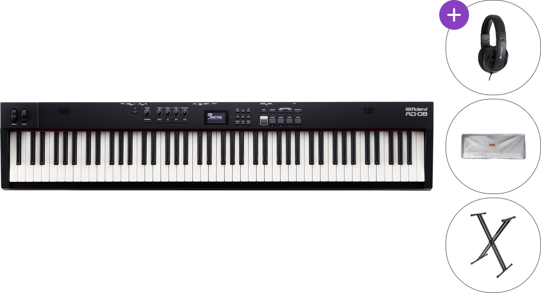 Digitaal stagepiano Roland RD-08 SET Digitaal stagepiano