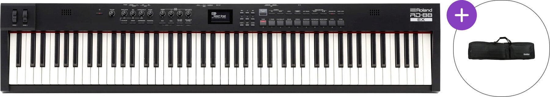 Digital Stage Piano Roland RD-88 EX SET 2 Digital Stage Piano Black
