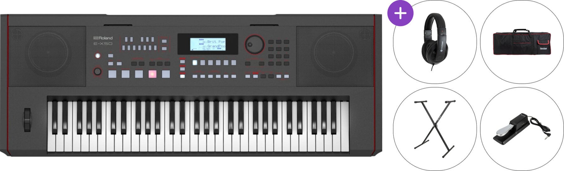 Keyboard with Touch Response Roland E-X50 SET 3 Keyboard with Touch Response