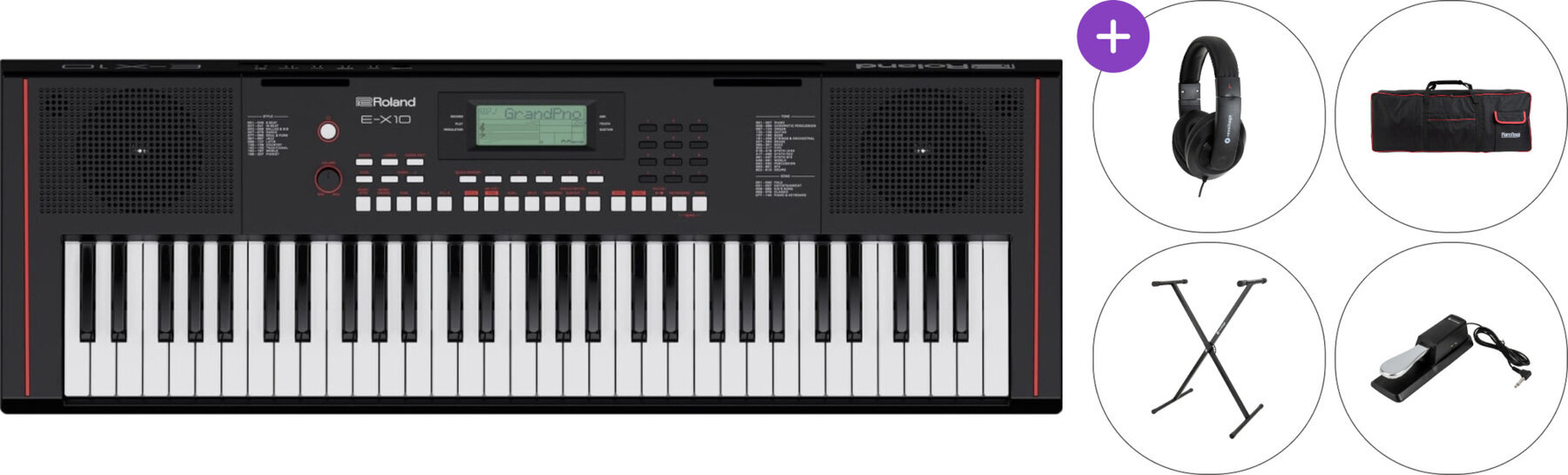 Keyboard mit Touch Response Roland E-X10 SET 3 Keyboard mit Touch Response