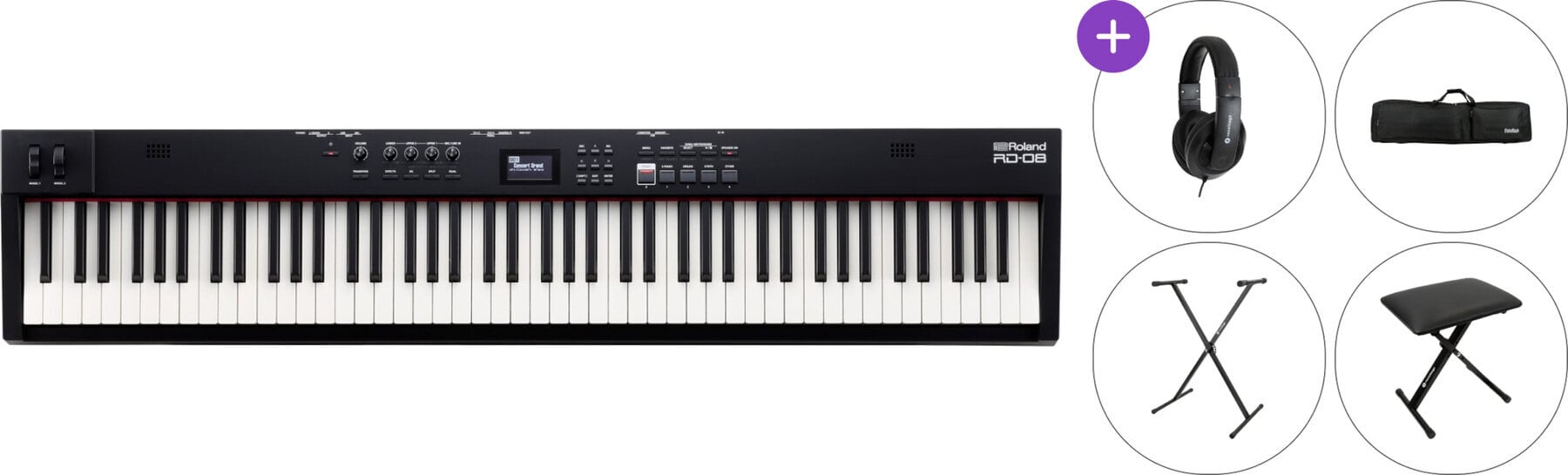 Digital Stage Piano Roland RD-08 SET 3 Digital Stage Piano