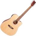 SX SD204CE Natural Chitarra Semiacustica Dreadnought
