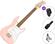 Fender Squier Mini Stratocaster IL SET Shell Pink Chitară electrică