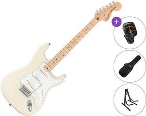 Електрическа китара Fender Squier Affinity Series Stratocaster MN WPG SET Olympic White Електрическа китара