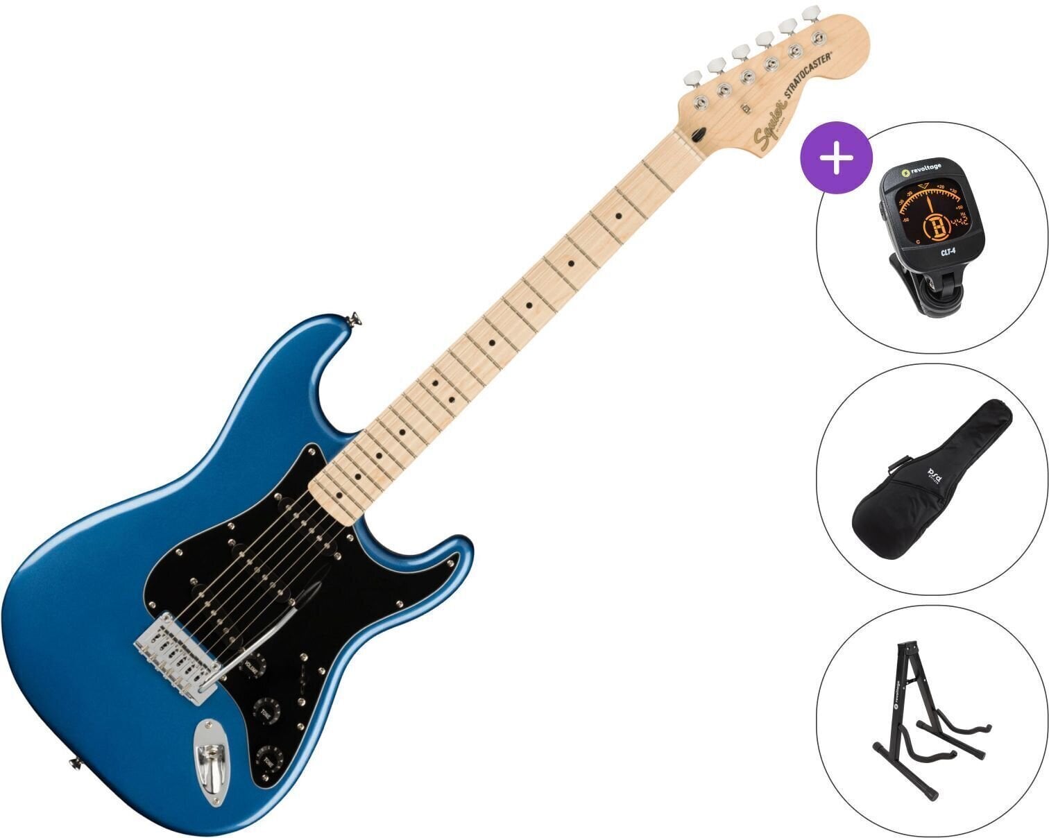Guitarra elétrica Fender Squier Affinity Series Stratocaster SET Lake Placid Blue Guitarra elétrica