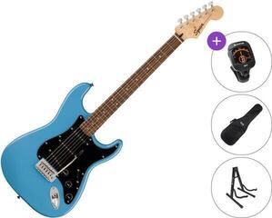Elektrische gitaar Fender Squier Sonic Stratocaster LRL SET California Blue Elektrische gitaar