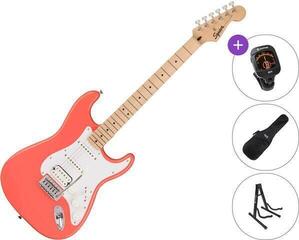 Chitară electrică Fender Squier Sonic Stratocaster HSS MN SET Tahitian Coral Chitară electrică