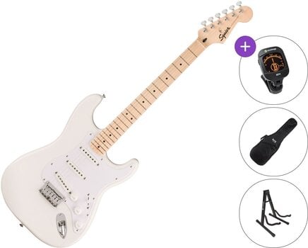 E-Gitarre Fender Squier Sonic Stratocaster HT MN SET Arctic White E-Gitarre - 1