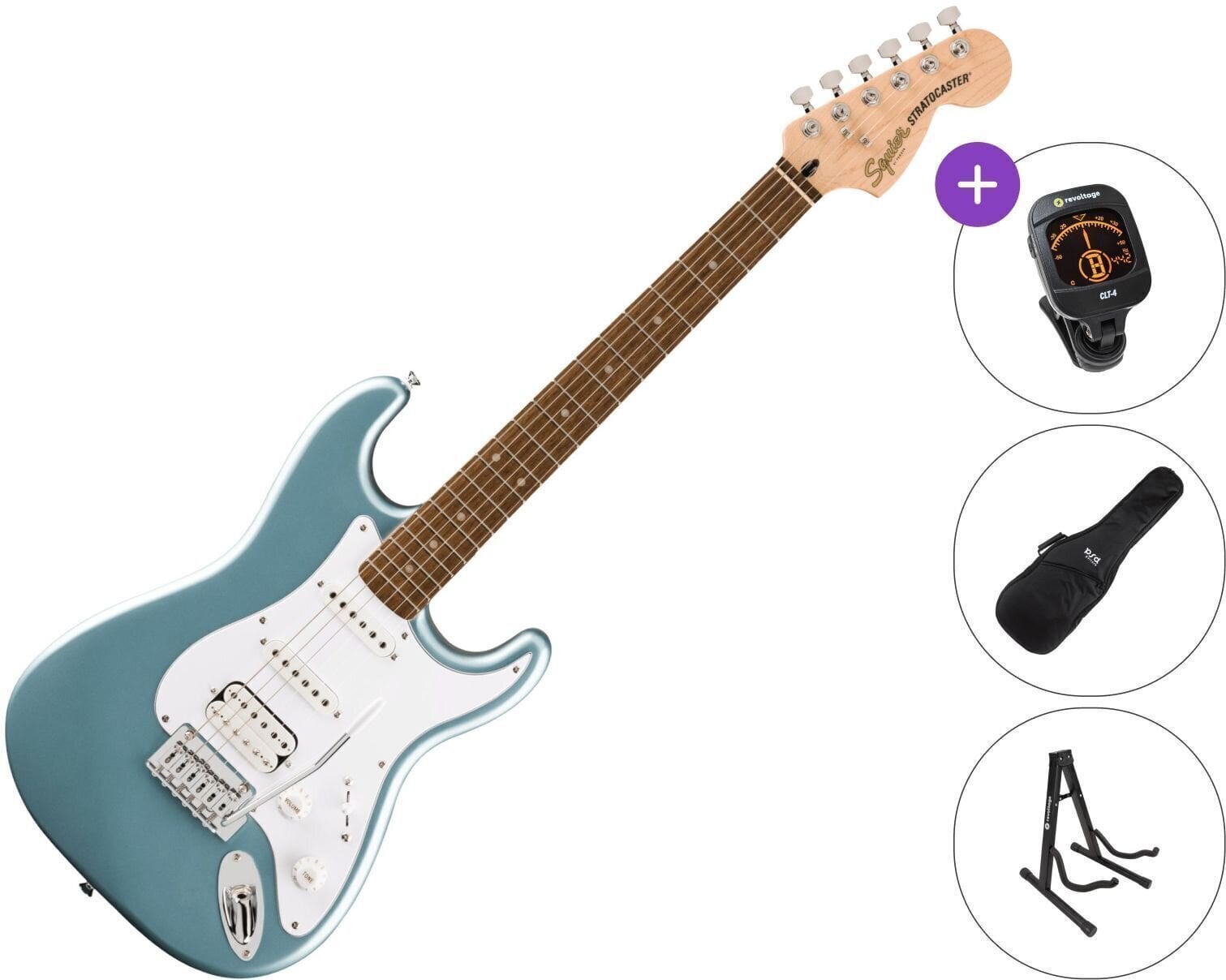 Chitară electrică Fender Squier Affinity Series Stratocaster Junior HSS LRL SET Ice Blue Metallic Chitară electrică