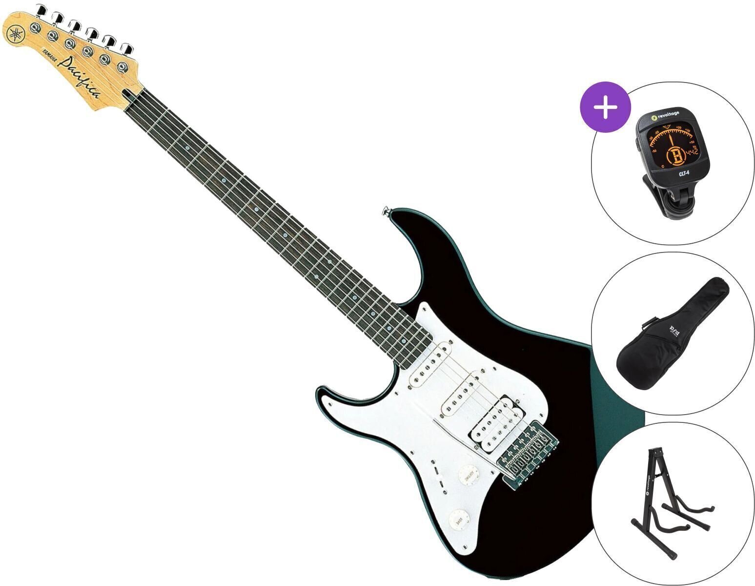 Guitarra elétrica Yamaha Pacifica 112JL MKII SET Black Guitarra elétrica