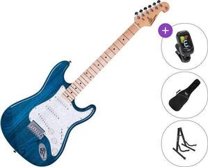 Electric guitar SX SST/ASH SET Trans Blue Electric guitar