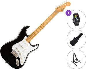 Guitare électrique Fender Squier Classic Vibe 50s Stratocaster MN SET Black Guitare électrique