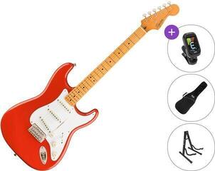 Guitare électrique Fender Squier Classic Vibe 50s Stratocaster MN SET Fiesta Red Guitare électrique