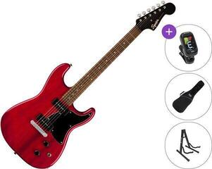 Електрическа китара Fender Squier Paranormal Strat-O-Sonic SET Crimson Red Transparent Електрическа китара