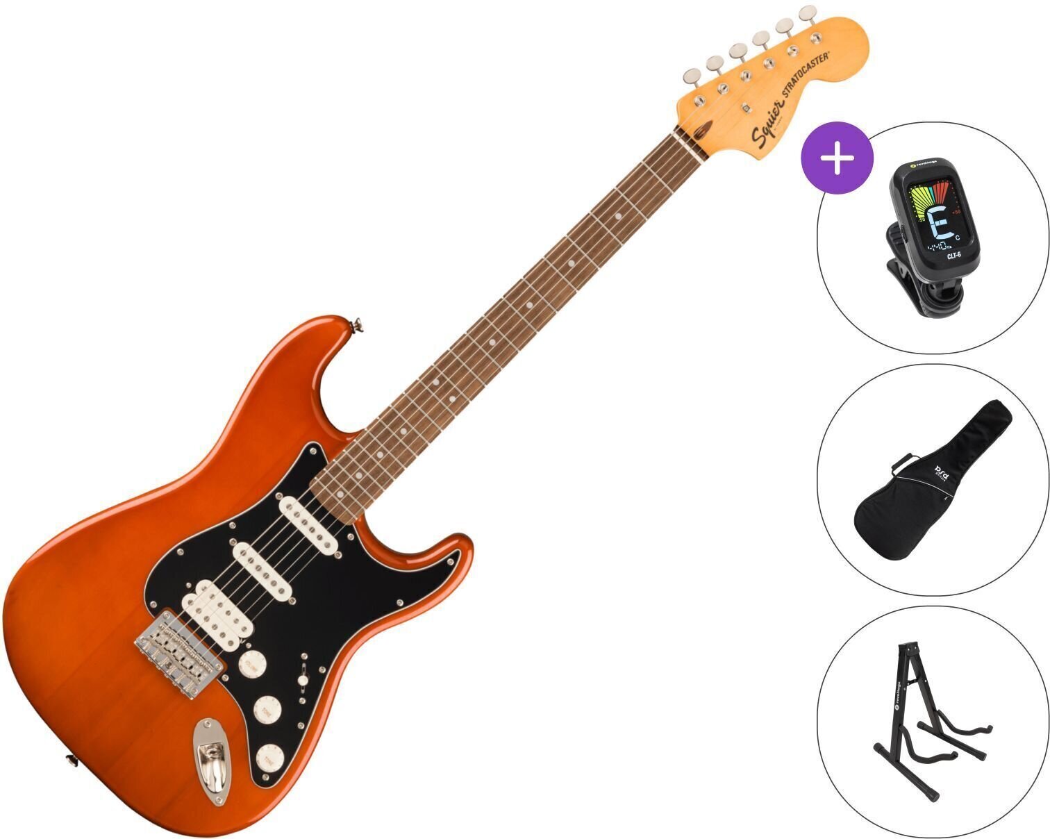 Guitarra elétrica Fender Squier Classic Vibe '70s Stratocaster HT HSS LRL SET Mocha Guitarra elétrica