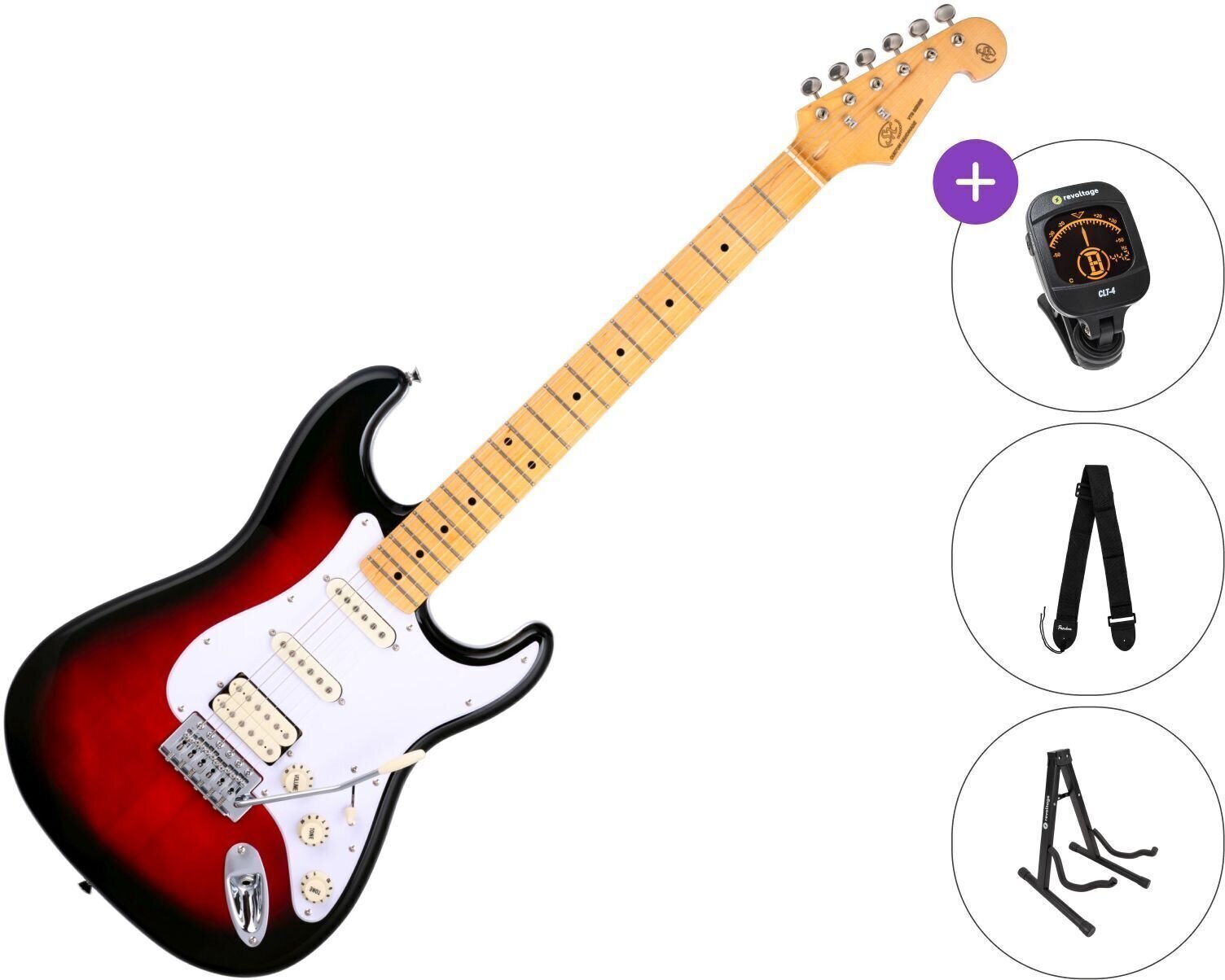 Elektrická kytara SX SST57+ /HSS SET 2-Tone Sunburst Elektrická kytara