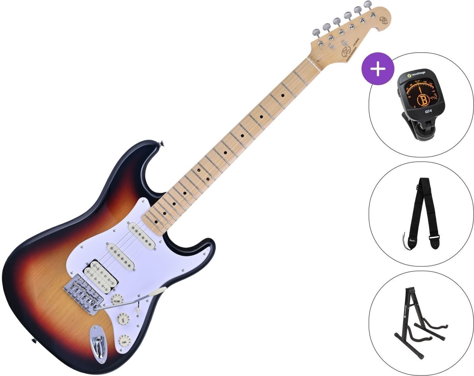 Električna gitara SX SST57+ /HSS SET 3-Tone Sunburst Električna gitara