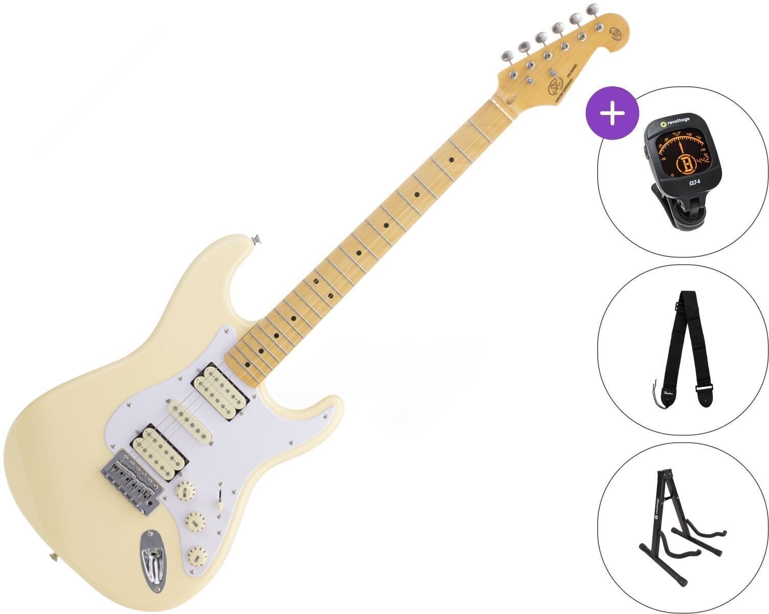 Električna gitara SX SST57+ /HSH SET Vintage White Električna gitara