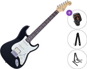 Electric guitar SX SST62+ /HSS SET Black Electric guitar
