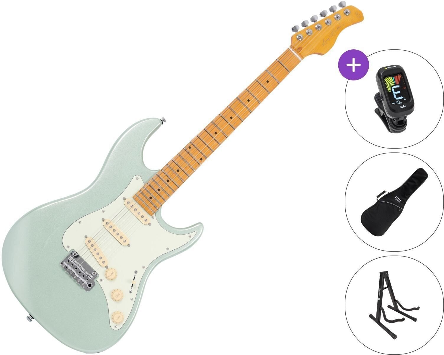 Elektrikitarr Sire Larry Carlton S5 SET Surf Green Metallic Elektrikitarr