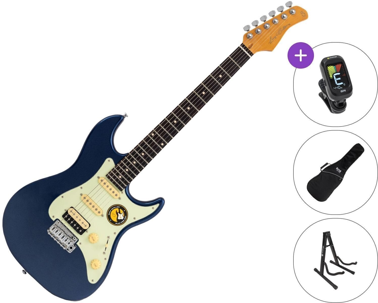 Električna gitara Sire Larry Carlton S3 HSS New Gen SET Dark Navy Električna gitara