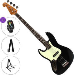 4-string Bassguitar SX SJB62-LH-BK SET Black/Left Handed