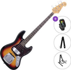 Bajo de 4 cuerdas SX SJB62C+ SET 3-Tone Sunburst/Mano derecha
