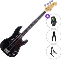4-string Bassguitar SX SPB62-BK SET Black 4-string Bassguitar