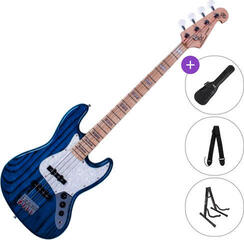 4-string Bassguitar SX SJB75 SET Trans Blue 4-string Bassguitar
