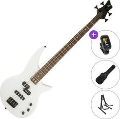 E-Bass Jackson JS Series Spectra Bass JS2 IL SET Snow White E-Bass