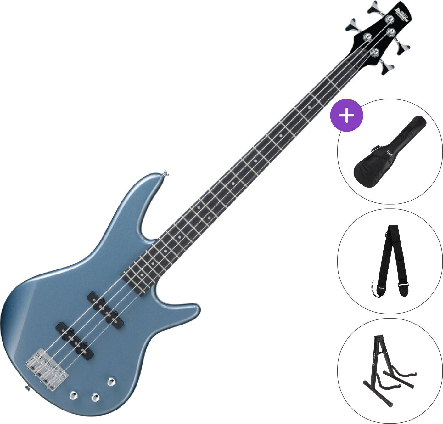 E-Bass Ibanez GSR180-BEM SET Baltic Blue Metallic E-Bass