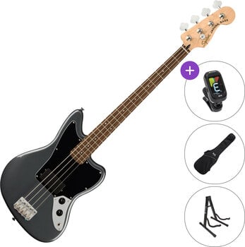 4-strenget basguitar Fender Squier Affinity Series Jaguar Bass SET Charcoal Frost Metallic 4-strenget basguitar - 1