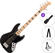 Fender Squier Affinity Series Active Jazz Bass V MN SET Black Metallic 5-string Bassguitar